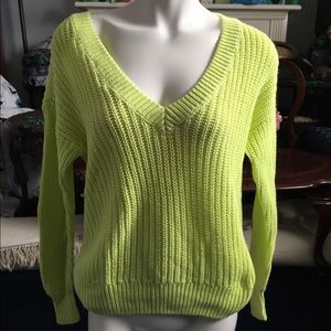NWT - Pink by VS - Yellowish/Green Sweater…